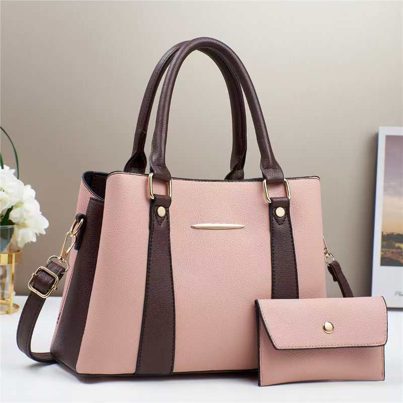 Patchwork Mother-and-child Bag  Fashionable and Trendy Single-shoulder Women's Bag  High-end Feel  Large-capacity Crossbody Bag  Handbag for Women