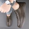 Men's shoes 2025 summer new Korean version trendy leather casual shoes teenagers daily classic outdoor versatile board shoes