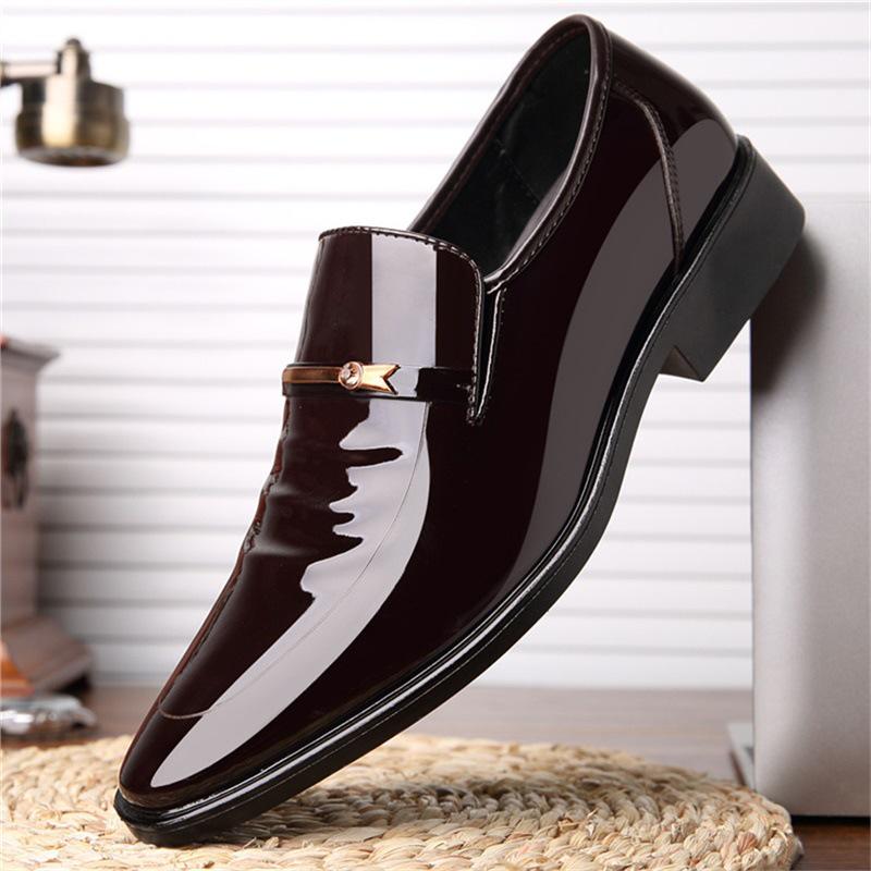 Men s Spring Korean Style Leather Shoes: Breathable British Business Design 44