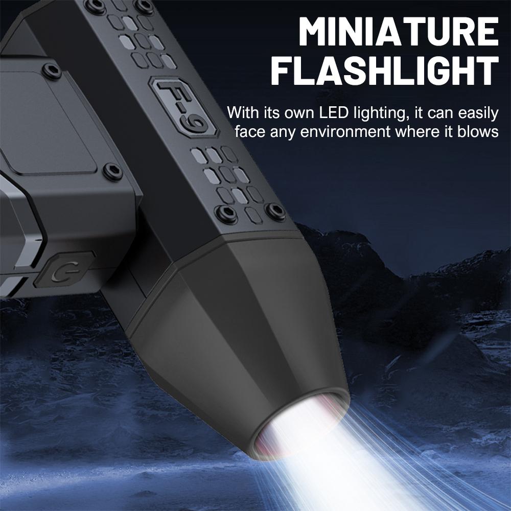 160000 RPM 6000mAh Pocket Dust Blower Mini Turbo Fan Rechargeable 52m/s Turbo Violent Fan Powerful Blower for Cleaning