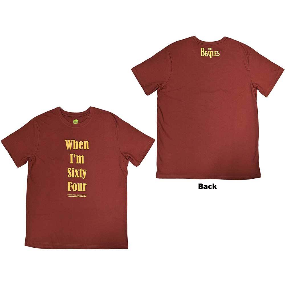 The Beatles - When I m Sixty Four Text (T-Shirt) 4XL