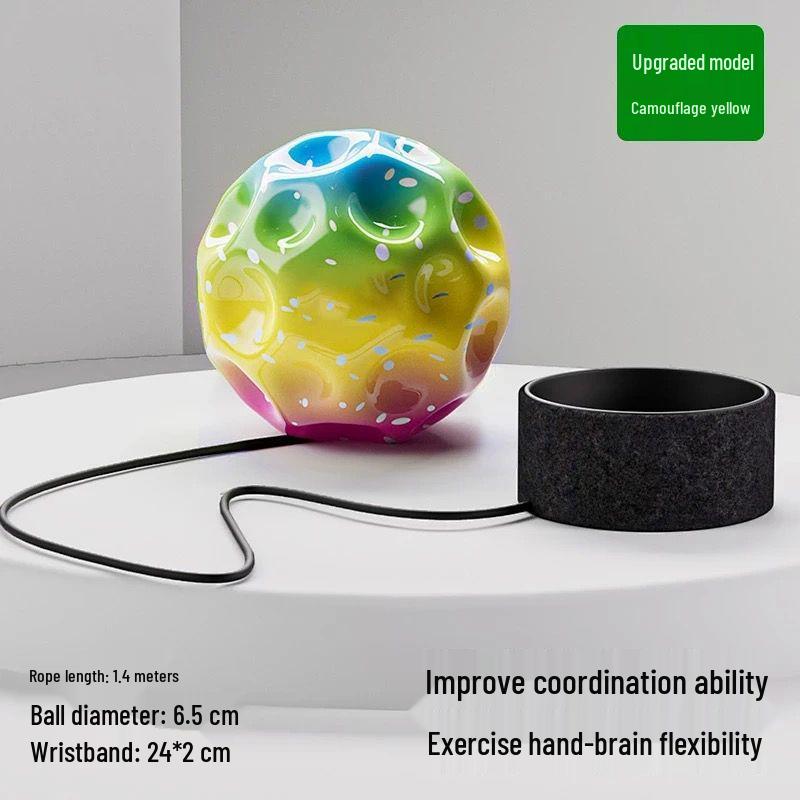 

Місячний камінь Профілактика короткозорості Еластичний м яч: Зняття стресу та покращення концентрації для дітей - Ідеально для хлопчиків, дівчаток та учнів. камуфляжний/жовтий