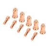 10Pcs Nozzle Electrode Kit Copper 1.5mm Nozzle Plasma Cutter Consumables for PT100 Series