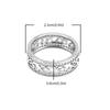 Personalized Hollow Zirconia Ring for Women - Luxury Lightweight Finger Ring - Copper-Gilded Handpiece Accessories