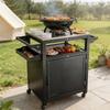 Mobile Kitchen Island with Stainless Steel Top Versatile Utility Storage Trolley