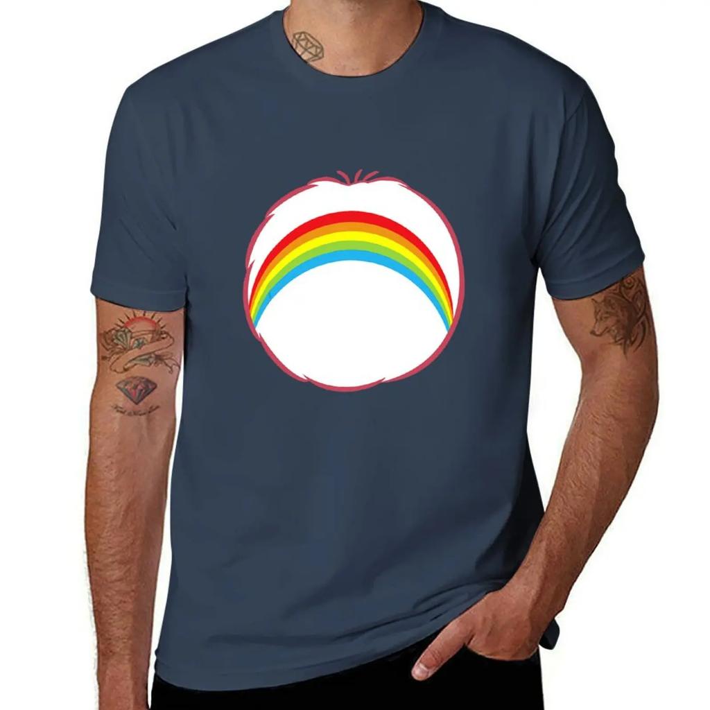 Cheer Bear Funny Rainbow Bear Halloween Costume Gift T-Shirt boys animal print Blouse aesthetic clothes outfits for men
