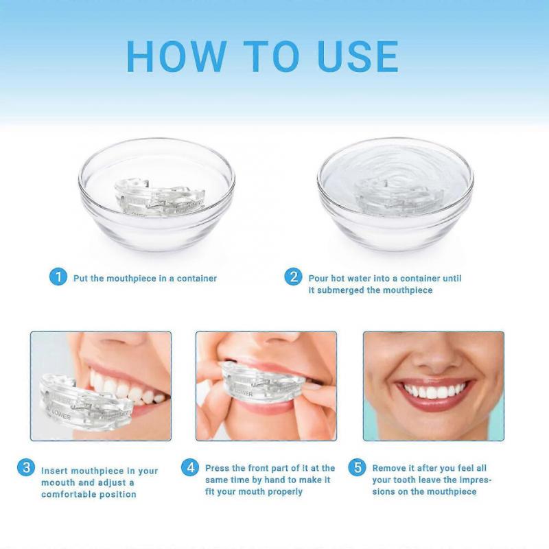 Anti-snore Mouthguard, Adjustable Anti-snoring Mouthpiece, Night Time Teeth Mouthguard Bruxism Sleeping Bite Guard