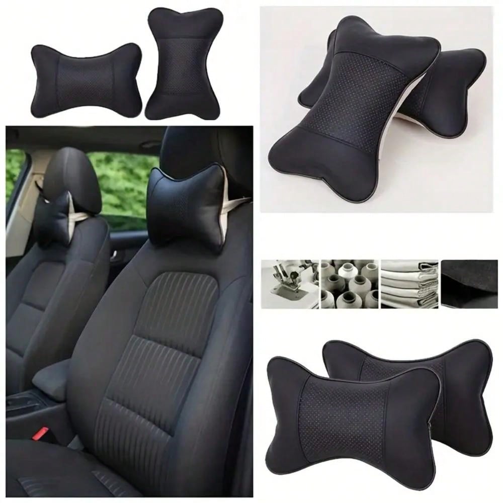Car Seat Headrest Restraint - Breathable Mesh Neck Rest & Relax Pillow Cushion for Auto Safety