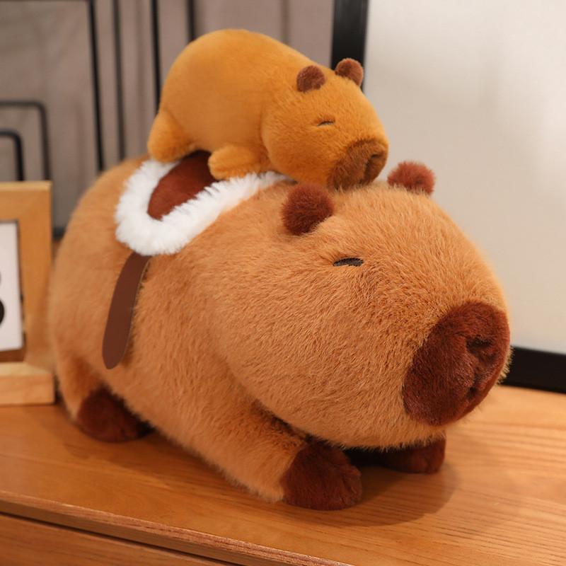 Soft Adorable Plush Capybara Toy For Kids Featuring High Quality Long Fur Material