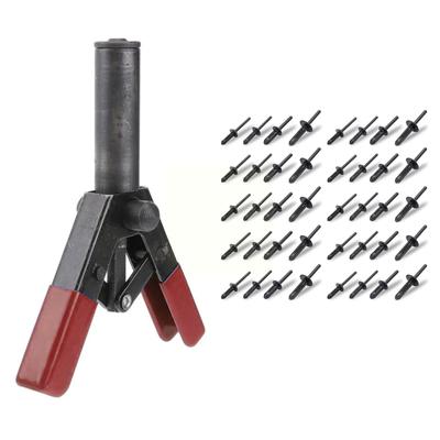Kunststoff-Nietpistolen-Set Multifunktionale Poly-Nietpistole Schnellset Zum Befestigen von Türverkleidungen & Automobilverkleidungen 40 Stück POM-Nieten
