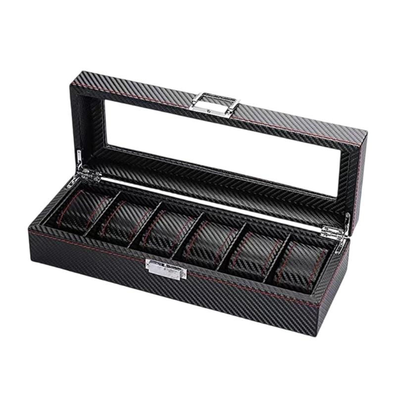 Additional Velutinous Lined Watch Storage Case Secure Metal Grip Plan For Jewelry Display And Travel
