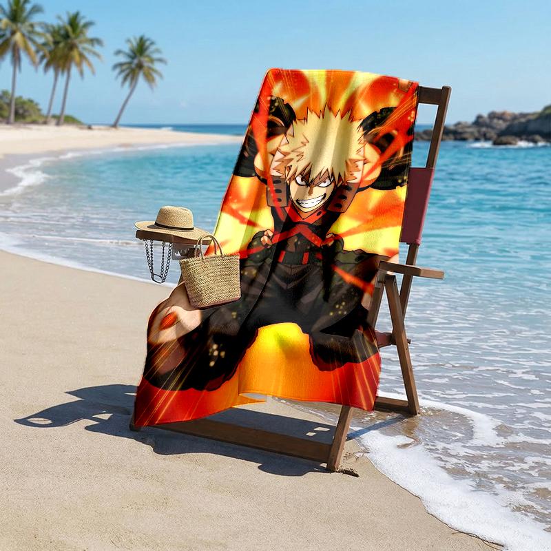 Bakugou Fashion Beach Towel: Ideal for Summer Adventures Soft, absorbent and quick drying suitable for swimming and bathing