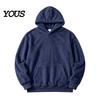 Bequeme Hauskleidung Herren Plüsch Hoodie, Teddy Fleece Pullover Sweatshirt mit Kängurutasche, Lockerer Weicher Samt Kapuzenpullover Passform Flauschig Warm Winter