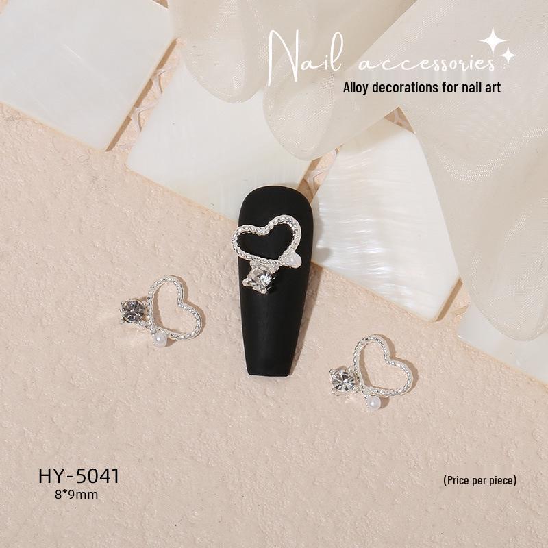 Nail Art Decorations: Bow, Heart, Moon, Flower, Butterfly, Rhinestones