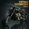 1:8 Retro Cruiser Motorcycle MOC Building Blocks Set Classic Motorbike MOC Model Technical Vehicles Kit Collectible Gifts Adult