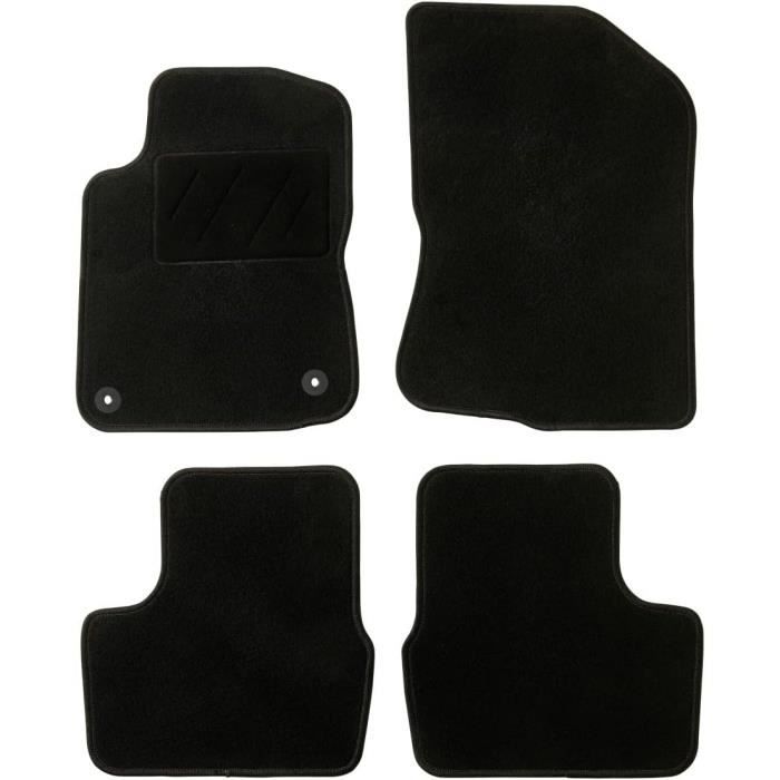 Tapis De Voiture - DBS - Sur Mesure Pour Peugeot 208 - Antidérapant - 4 Pièces - Textile Noir