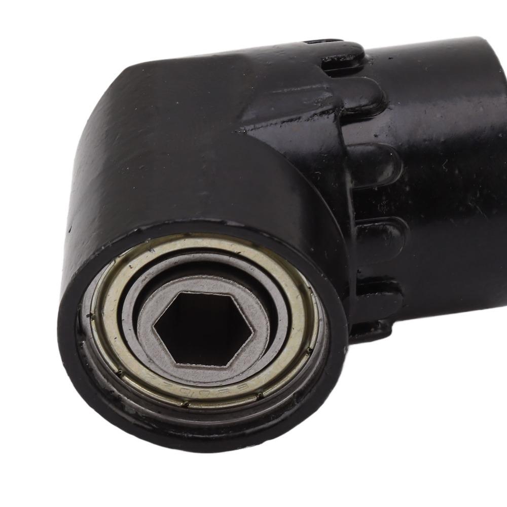 Black Right Angle Drill Adapter Multifunction Power Screwdriver Adapter Home Improvement