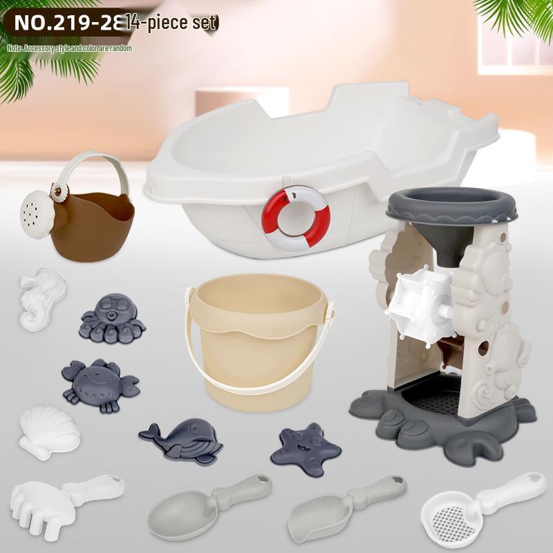 Children's Beach Sand Toy Set with Trolley