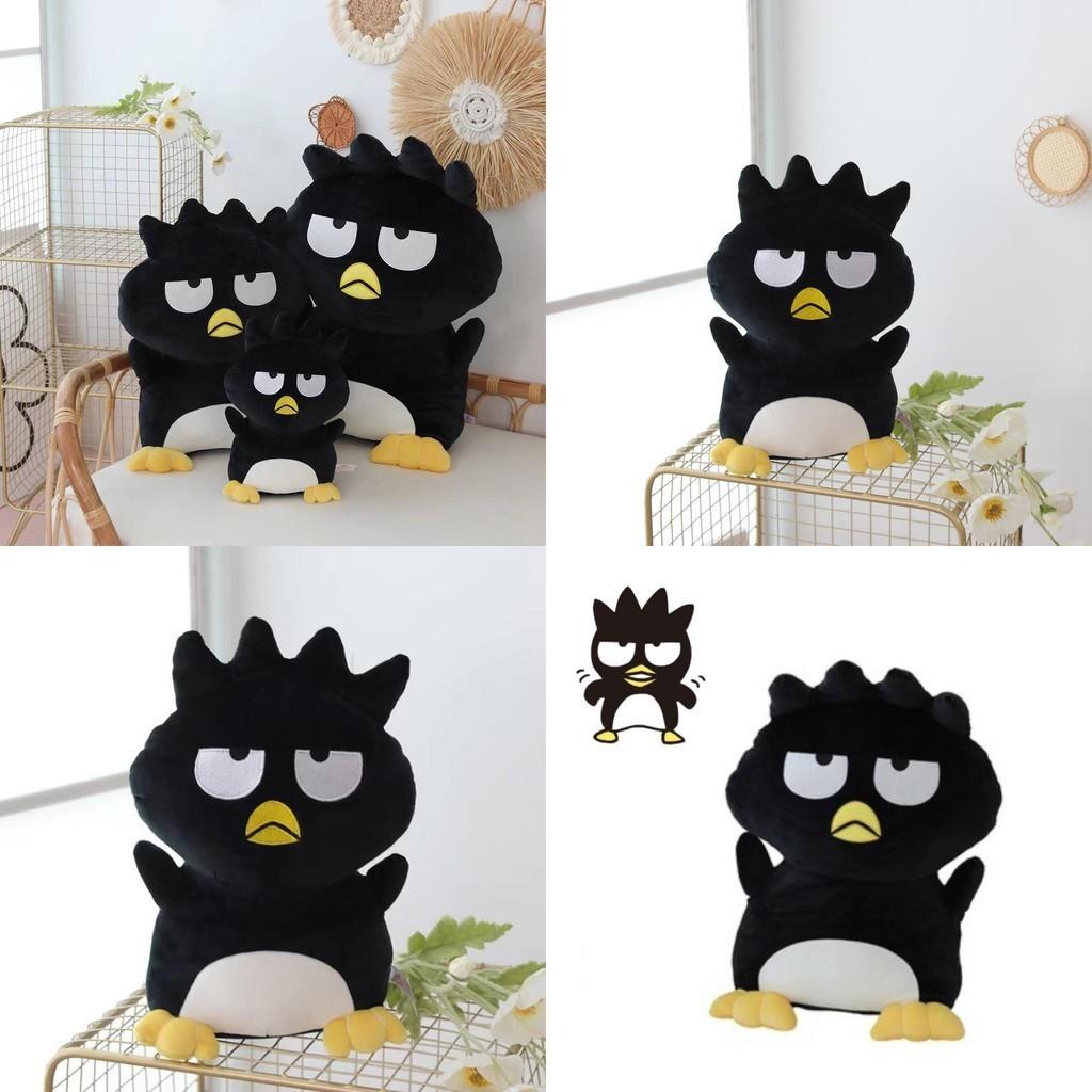 Cartoon Cool Black Penguin Plush Toy With Ultra Soft Short Fur For Kids And Teens