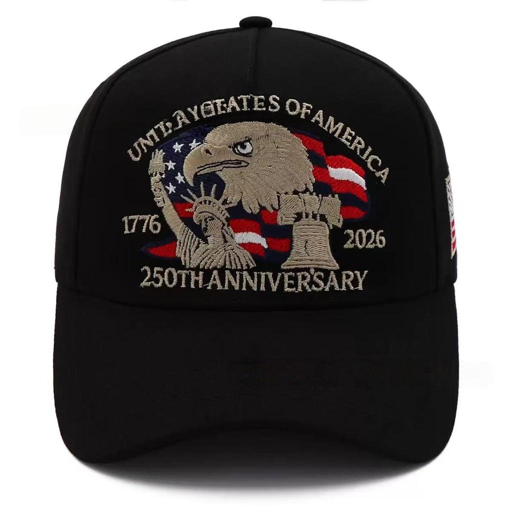 Hat New Three-dimensional Digital Printing Baseball Cap American Anniversary Outdoor Sun Protection Cap Men and Women Tide