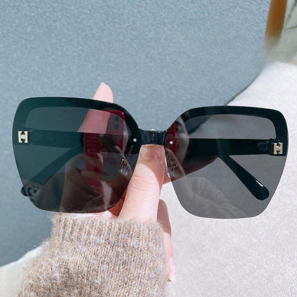 1PCS Retro Women Sunglasses Fashion Rimless Sun Glasses Shades Lady Cutting Lens Ladies Frameless Eyewear
