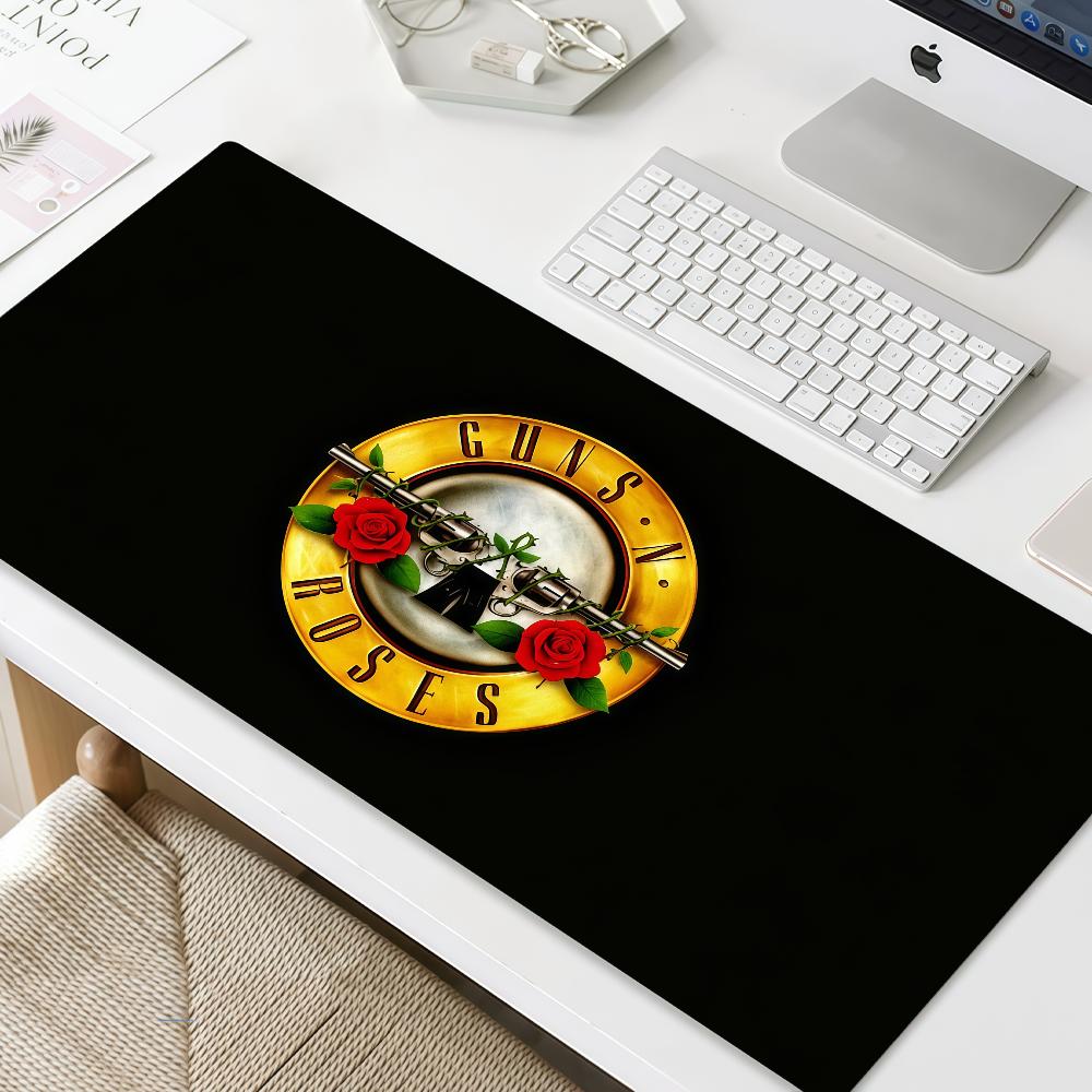 N Rock Mouse Pad MousePad ROSES Non-slip Lockedge Office Student Gaming Thickened Band Large Writing Hard G-GUNS Pad Cushion