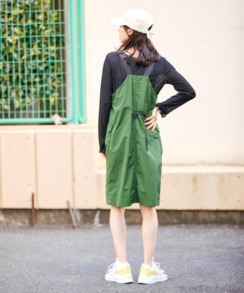 [BIS] GRAMICCI/Gramicci Custom-Made Durable Nylon Jumper Skirt [Washable and Water-Repellent] Women's BVE73010 Khaki (36) F