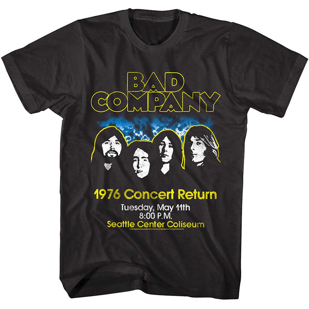 Bad Company Concert Return 1976 Men T Shirt M