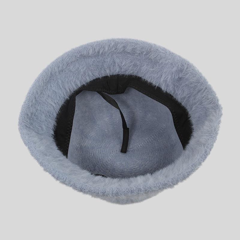 Autumn & Winter Women's Faux Rabbit Fur Bucket Hat - Warm, Stylish Korean Fisherman Hat for Outdoor Travel