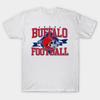 Men Black Print T-shirt Buffalo-Bills No-Cut Transfer Paper Print Cotton Tshirt