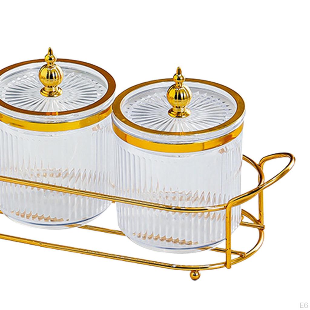 Dry Fruit Tray with Lid Appetizer Serving Plate Food Storage Container Snacks Dish Divided Nut Bowl