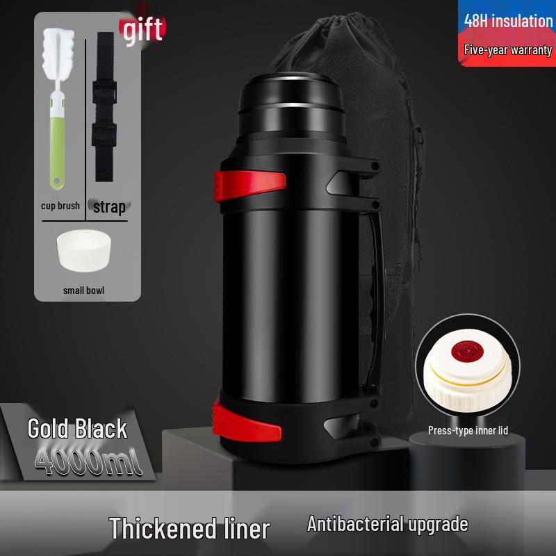 Termo Portátil de Acero Inoxidable de Gran Capacidad para Exteriores y Viajes en Coche