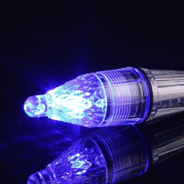 Waterproof Deep Drop Underwater Fish Attracting Lure LED Night Fishing Fishing Lamp 12CM Bait Transparent for 300M Under Water