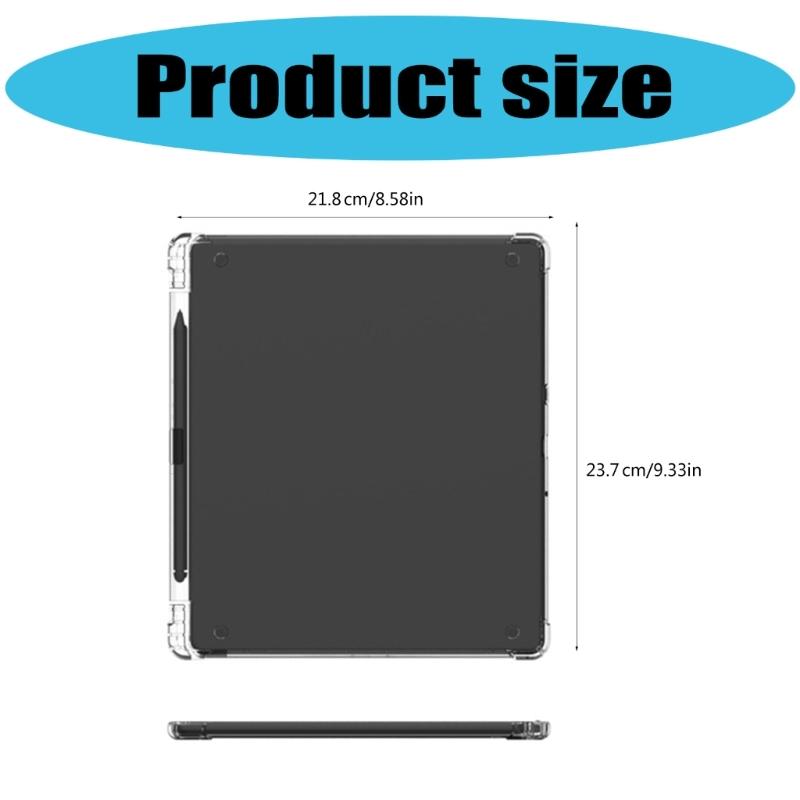 Scratch Proof Clear Silicone TPU Back Cover for Scribe 10.2inch with Integrated Pen Holder Air Bag