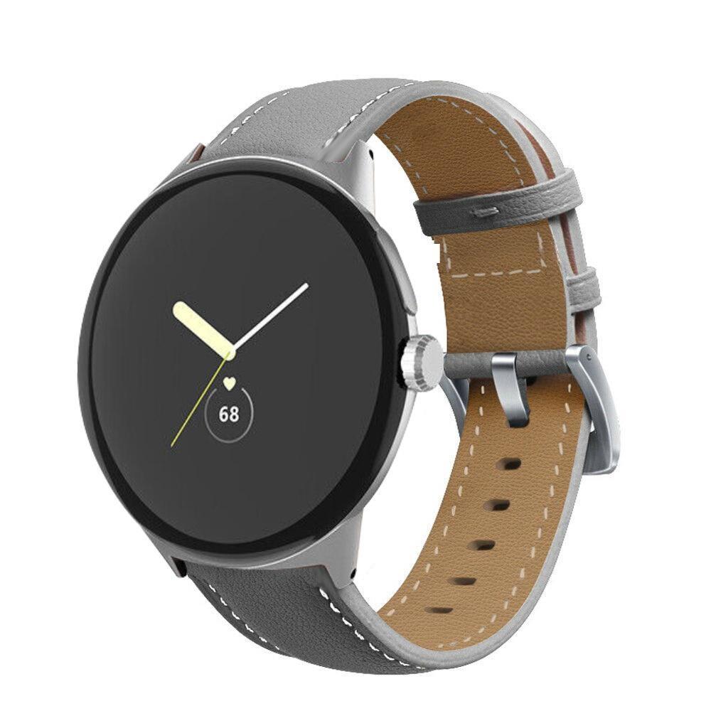 Band For Google Pixel Watch 2/Pixel Watch Genuine Leather Strap Replacement Belt Smartwatch Wrist Bracelet Straps Accessories for Pixel Watch