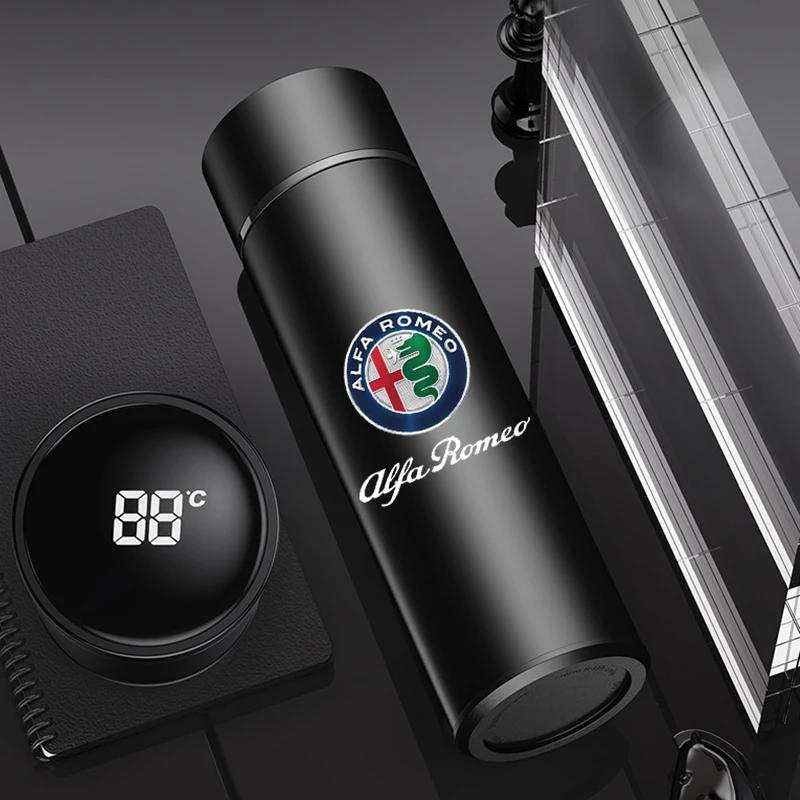Samolepky na auto Pro Alfa Romeo Auto Chytrý displej Teplota Termoska Izolovaná láhev Pro Alfa Romeo giulia stelvio giulietta 1