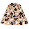 Damen Halloween Strick-Cardigan mit Knöpfen