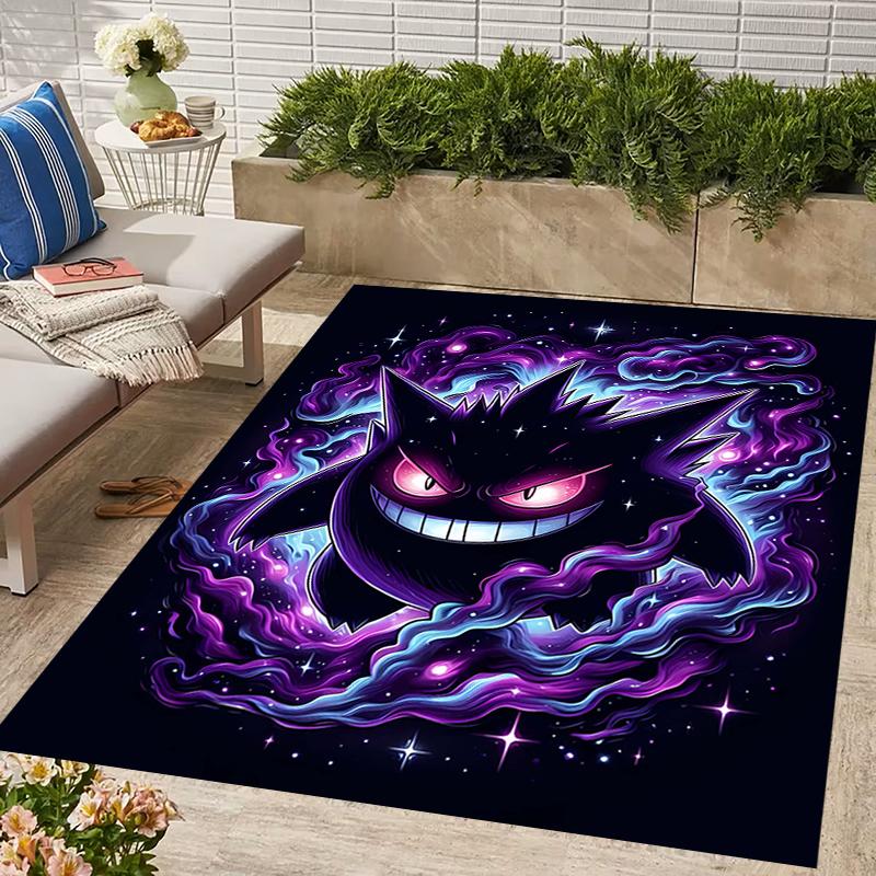 1pc Gengar1 Design Area Rug - Non-Slip, Soft & Cozy Floor Mat for Living Room, Bedroom, Office - Indoor/Outdoor Decorative Carpet
