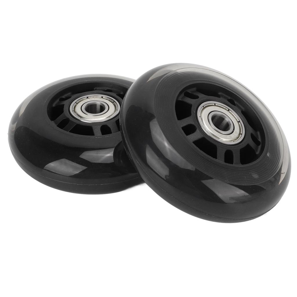 2pcs Skate Wheels Low Noise 608 Bearing Skates Inline Skating Replacement Wheels with Bearings for Indoor Outdoor