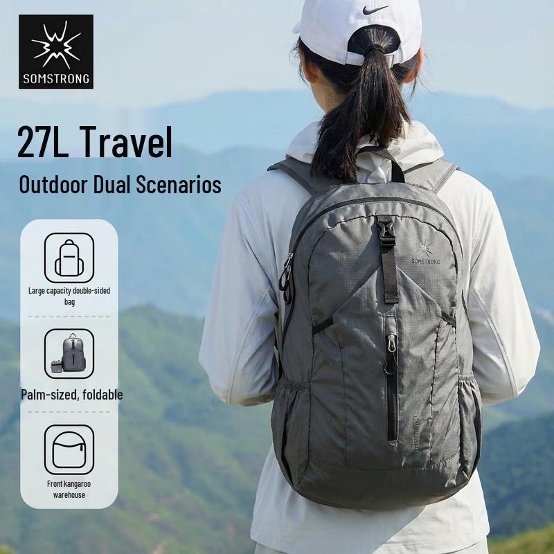 Shunmu Shanzhuang 27L Lightweight Foldable Outdoor Travel Backpack