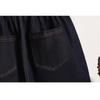 Dimanaf Summer Plus Size 2025 Women Jeans Shorts Elastic Waist Pants Loose Basic High Waist Blue Denim Pants
