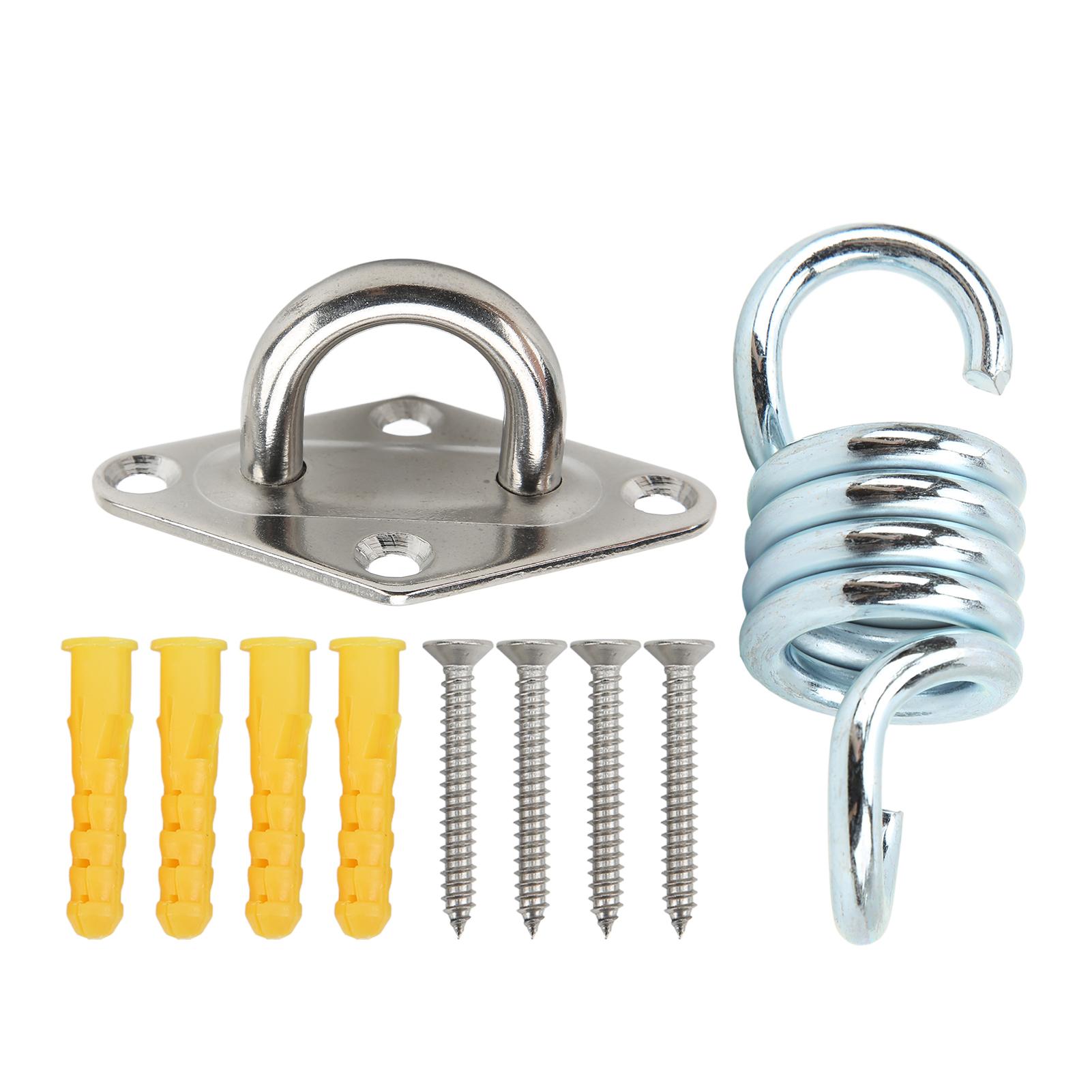 Подвесной потолочный комплект из нержавеющей стали, грузоподъемность 551 фунт, подвесной кронштейн, крюк, подвес для гамака для йоги, качелей