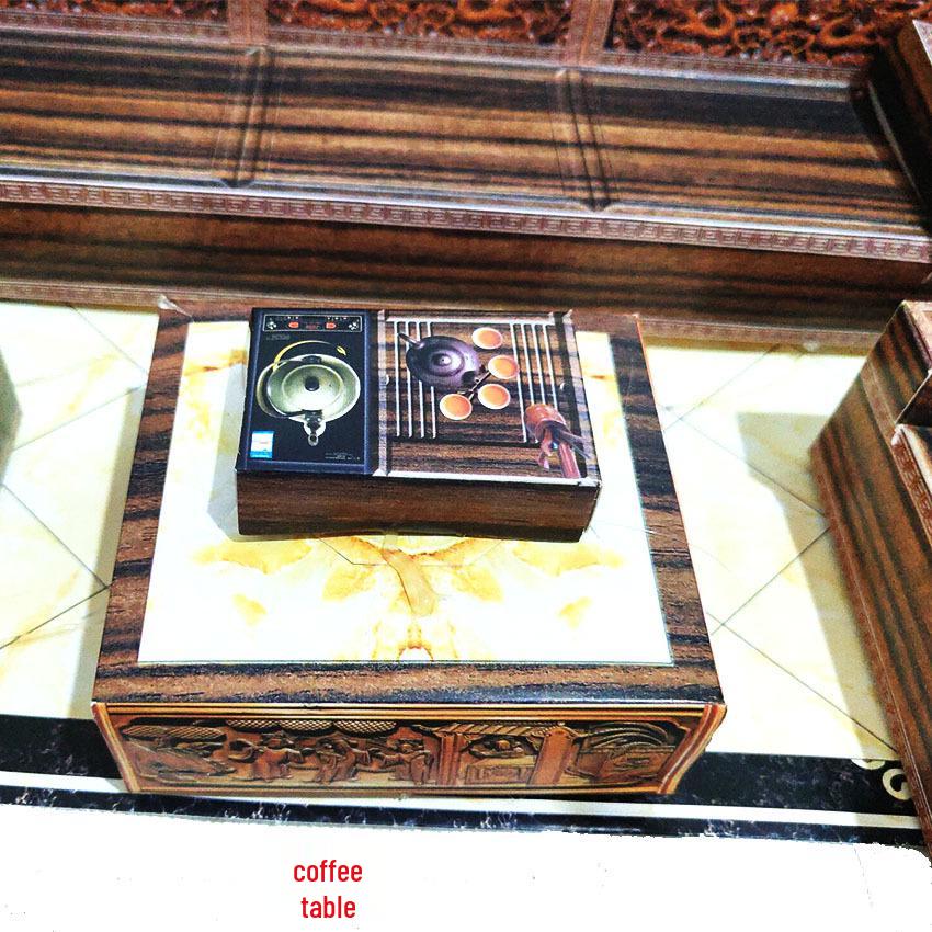 3D Paper Sofa with Tea and Coffee Tables – Villa Building Supplies, Joss Paper. Free Shipping.