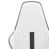 Gaming Chair In White and Black Synthetic Leather