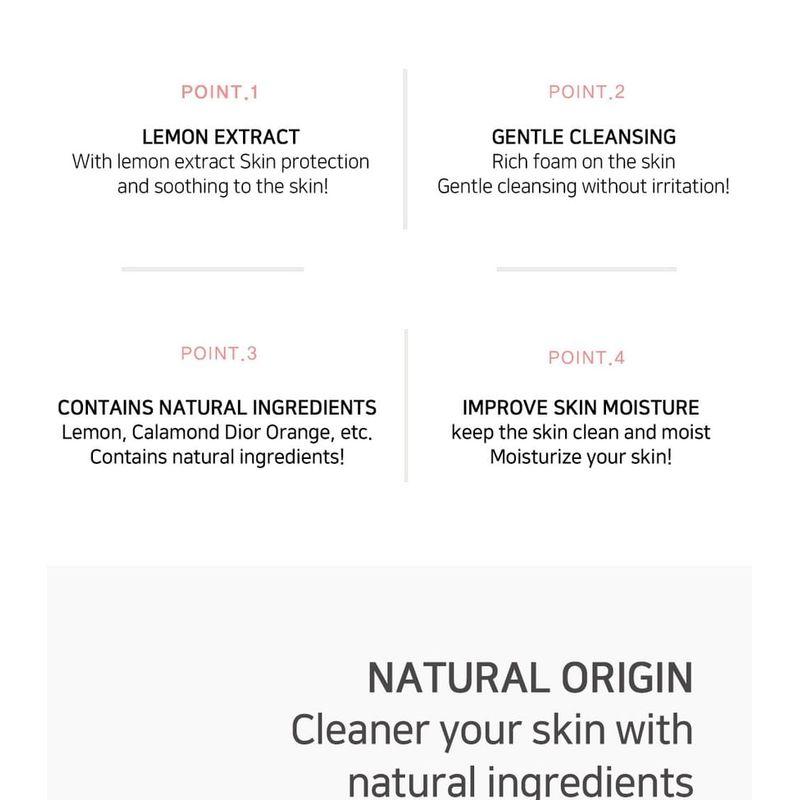 LEBELAGE - Fruit Lemon & Calamansi Cleansing Foam