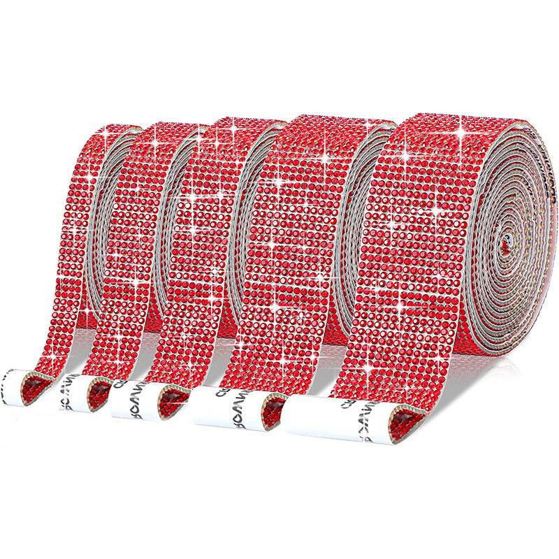 10Yard Rhinestone Ribbons Silver Self Adhesive Crystal Diamond Wrap Car Phone Bag Shoes Decoration DIY Arts Crafts Wedding Party