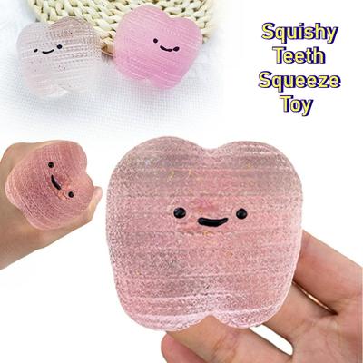 Squishy Tanden Fidget Speelgoed Kubus Anti Stress Knijpspeelgoed Kinderen Volwassenen Feestcadeaus Langzaam Rijzend Speelgoed Autisme ADHD Sensorische Angst Therapie