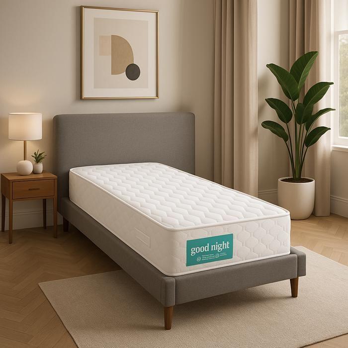 Matelas 90x190 cm Mousse Haute Résilience Densité 35 kg/m³ Soutien Ferme Goodnight - MATELAS GOODNIGHT
