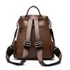 Women's Multi-functional Leather Backpack Retro Leather Shoulder Bag Large Capacity Backpack for Daily Commute and Weekend Outings and Travel