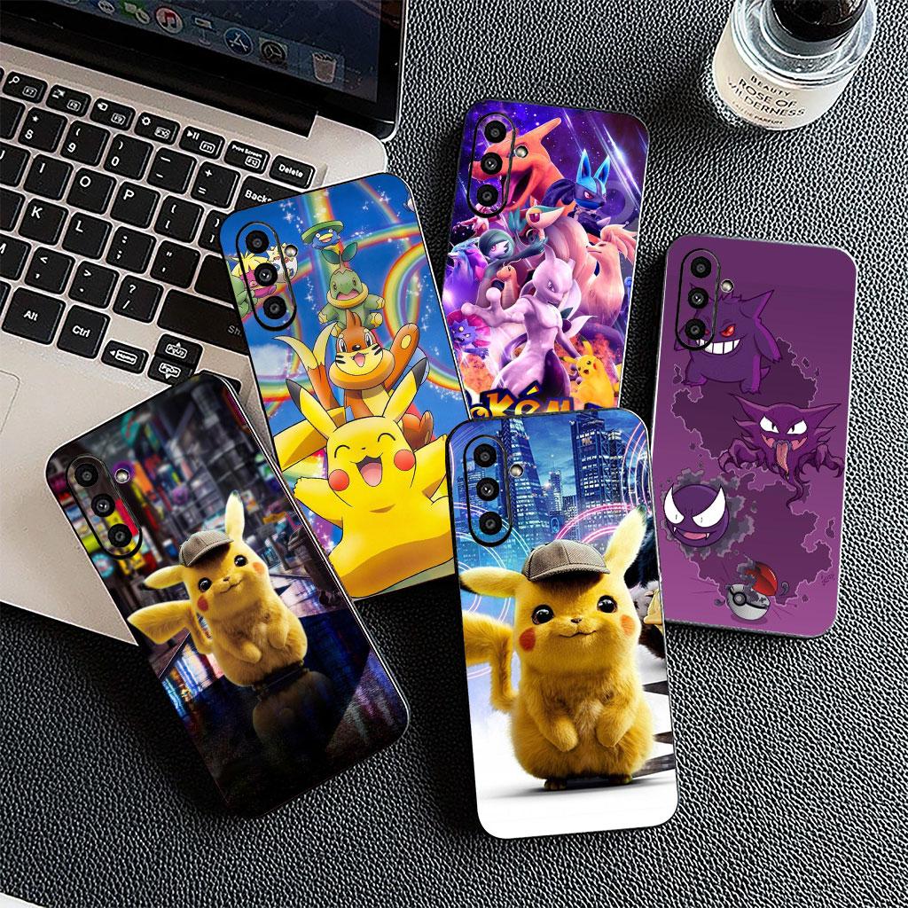 Funda de Teléfono P-Pokemons GO Gengar P-Pikachus Psyduck para Samsung Galaxy S25 S24 S23 FE Ultra Plus S7 Edge S25+ S23+ A56 5G